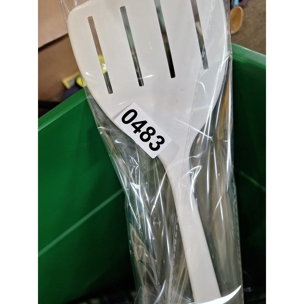Tailor Made Products White 3Slotted Spatula Kitchen Utensil Cooking Flipping